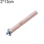 Papūgos naminių gyvūnėlių letenėlės medinis stovas žaislinis papūga, žiurkėno &scaron;aka, tupėjimo strypas pauk&scaron;čių narveliui 2*13cm