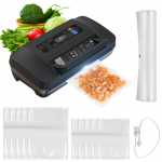 Maisto vakuuminis pakavimo aparatas su sauso/drėgno siurbimu/sandarinimu visų maisto produktų laikymui 85kPa siurbimo galia EU plug