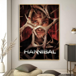 Siaubo TV serialas Hanibalas Plakatas Plakato Meno Spaudinys Baras Svetainės Baldų Dekoravimas 21cm&times;30cm NoFrame