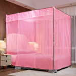 &bdquo;Palace Style Princess&ldquo; tinklelis nuo uodų dvigulei lovai &ndash; storas, už&scaron;ifruotas, pary&scaron;kintas grindų laikiklis 1.0m x 2.0m Bed