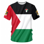 Mada Palestinos Vėliavos Futbolo Mar&scaron;kinėliai Tendencija Vasara Trumpomis Rankovėmis Nacionalinis Herbas 3D Spausdinti Sportiniai Mar&scaron;kinėliai Laisvi Kvėpuojantys Vir&scaron;ūnės M