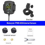 E-ACE Motociklo TPMS Padangų Slėgio Stebėjimo Sistema Temperatūros Signalizacija LCD Spalvotas Ekranas Moto Padangų Signalizacijos Sistemos K05-External