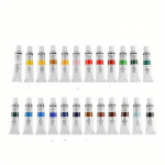 24 vnt./rinkinys &bdquo;pasidaryk pats&ldquo; spalvoto akrilo pigmentų rinkinys, netoksi&scaron;kas ir patvarus, 12 ml cilindrinis tapybos pigmentas 24pcs/set