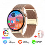 Naujas i&scaron;manusis laikrodis moterims AMOLED ekranas Visada rodo laiką NFC IP68 atsparus vandeniui Sportinis skambučių moterų i&scaron;manusis laikrodis Huawei Xiaomi Apple Mesh Belt