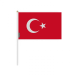 Vėliava - Turkija - Mini vėliava - 14 x 21 cm - Poliesteris - Lengva ir tvirta