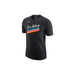 Nike NBA Dri-FIT CE Logotipas San Antonio Spurs Grafinis Krep&scaron;inio Mar&scaron;kinėliai Vyri&scaron;ki Vir&scaron;utiniai Drabužiai Juodi CT9846-010 M