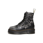 Dr. Martens Odinė Mada Spausdinti Suvarstomi Trumpaauliai Martin Batai Unisex Batai Juodi Pilki 27669001 36