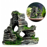 Simuliacinis pilis akvariumo kra&scaron;tovaizdžio dekoravimo ornamentai One Size žalia