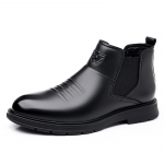 Auk&scaron;tos klasės prekės ženklo vyri&scaron;ki verslo laisvalaikio batai, universalūs ofisui ir laisvalaikiui, vyri&scaron;ki odiniai aulinukai, briti&scaron;ko stiliaus auk&scaron;takulniai batai 44 juoda