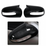 Mercedes E klasės/C klasės W211/W203 Galinio vaizdo veidrodžio dangtelio lipdukas (2001&ndash;2007 m. modeliai) Horn-Shaped Gloss Black Set (Adhesive)