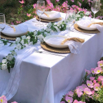 7 vnt. Marlės Stalo Bėgikas ir Servetėlių Rinkinys Boho Džiuto Marlė Rustic Rauk&scaron;lėtas Dekoras Vestuvėms Gimtadienio &Scaron;ventei Vakarienei napkins 6pieces&90x340cm 1piece balta