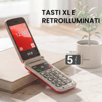 Mobilusis telefonas vyresnio amžiaus žmonėms SPC 2339R Raudonas 128 GB