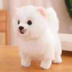 Stovintis Pomeranijos &scaron;picų pliu&scaron;inis žaislas Prikim&scaron;ti gyvūnai Realisti&scaron;kas Pomeranijos &scaron;picų &scaron;uniukas Fluffy naminio gyvūnėlio lėlė Prikim&scaron;tas &scaron;uniuko lėlė