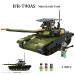 Antrojo pasaulinio karo karinis IFR-T90AS OEF-M1XS Tankas BTR-80 &Scaron;arvuotasis transporteris Statybinių kaladėlių rinkinys Pantsyr-S1 Oro gynybos sistema Kaladėlės Masto modelis M