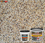 IsolBau Mozaikinio tinko rinkinys Mosaikputz BP50 5kg + Kvarcinis gruntas Quarzgrund 1.5kg
