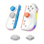 Magnetinis belaidis valdiklis, skirtas Switch 2, vieno mygtuko įjungimas, RGB ap&scaron;vietimas, Hall tipo 3D vairasvirtė, Turbo žaidimų pultelis, programuojamų nugarėlės mygtukų rinkinys