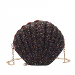 Lazeriniai blizgučiai Pearl Shell Krep&scaron;iai Moteri&scaron;kas krep&scaron;ys Moteri&scaron;kas Grandininis pečių krep&scaron;ys Moteri&scaron;kos sankabos 19*7*17cm juoda