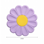 Daisy Shape silikoninis padėkliukas virtuvės stalo kar&scaron;čiui atsparus nuo nuplikimo kilimėlio puodelis stalo reikmenys padėkliukas stalo apdaila violetinė