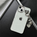 Prabangus 3D Love Heart pakabukas permatomas padengiamas dėklas, skirtas iPhone 14 13 12 11 Pro Max X Xr 7 8 Plus smūgiams atsparus mink&scaron;tas dangtelis Funda For iPhone XSMax