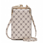 Mažas Crossbody telefono krep&scaron;ys moterims Mobiliojo telefono piniginė Piniginė Kiss Lock Mielas pečių krep&scaron;ys su kreditinės kortelės lizdais 11*5*18cm