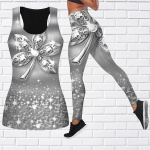 Crystal Leaf Print Jogos apranga moterims Madinga Treniruotės Antblauzdžiai Fitnesas Sportas Kasdieninės jogos kelnės XL