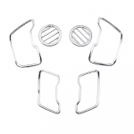 ABS chromo oro kondicionavimo / oro kondicionieriaus ventiliacijos dangtelio lipduko apdaila, skirta Kia Sportage R 3 SL LHD 2011 - 2015 automobilio salonui 6Pcs all