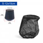 Atnaujintos versijos oro filtro apsauginis dangtelis, tikras vandeniui atsparus alyvai atsparus dulkėms didelio srauto oro įsiurbimo filtrams Size S