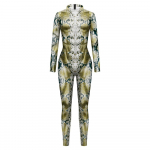 Moterys Vyrai Gyvūnai Gyvatė Python 3D Spausdinti Kombinezonas Unisex Punk Muscle Helovinas Cosplay Kostiumai Suaugusiesiems Vakarėlis Vaidmenų žaidimas Apranga M