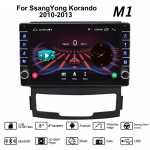 Skirta SsangYong Korando 2010&ndash;2013 su mygtuko rankenėle Android automobilio radijo multimedijos grotuvas Navigacija stereo GPS 2 Din 1+16GB