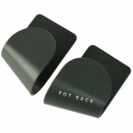 2 vnt. / rinkinys Lipnus puodo dangčio laikiklis Prie sienos montuojamas pakabinamas laikiklis, skirtas keptuvėms be perforavimo keptuvės laikymo lentynos virtuvės organizatorius žalia