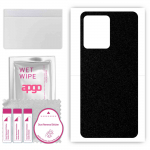 apgo Protective Skin Sticker for the back compatible with Vivo S12 5G, Wrap Film, Foil, Vinyl - Pattern Matte Black