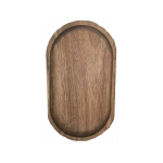 Nedidelis ovalus medinis japoni&scaron;ko stiliaus padėklas desertams ir popietės arbatai, pagamintas i&scaron; medžio masyvo. Acacia wood small oval 19*10CM