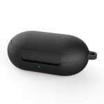 Smūgiams atsparus lankstus silikoninis pilnai apsaugantis dėklas, skirtas Galaxy Buds+ juoda