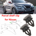 2 vnt. Nissan Juke F15 galinės lentynos pakabinimo mygtukai lentynoms interjero spaustukai bagažo laikiklis bagažinės dangčio tvirtikliai 2010-2019