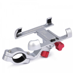 PROMEND Aluminum Alloy Adjustable Rotating Phone Holder for Bikes and Motorcycles