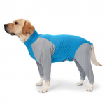 Vasarinis kostiumas nuo plaukų slinkimo naminiams gyvūnams: Kvėpuojantis, keturkojis namų drabužis dideliems &scaron;unims M