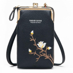 Siuvinėtas ni&scaron;inis krep&scaron;ys, moteri&scaron;kas mini telefonų krep&scaron;ys, Crossbody Ilga madinga moteri&scaron;ka piniginė 18x11x5cm