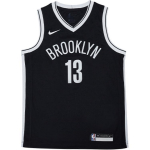 Nike X NBA Jaunimo Brooklyn Nets James Harden Greitai džiūstanti kvėpuojanti krep&scaron;inio mar&scaron;kinėliai Vaikams mar&scaron;kinėliai Juodi 3Z2B7BZ2P-NYNJH S