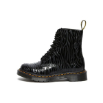 Dr. Martens 1460 Pascal Zebrinės Spaudos Reljefiniai Trumpi Batai Moteri&scaron;ki Batai Juodi 26716001 36