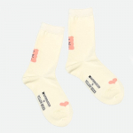YELLOWSOCKS [YELLOWSOCKS] NUGAROS TA&Scaron;KO KREMAS ROŽINIS Nugaros ta&scaron;ko kremas rožinis Cream pink