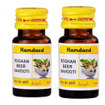 Hamdard Roghan Beer Bahooti 10ml X 2 pakuotė Natūralus sezamo aliejus Jėga I&scaron;tvermė Palaikymas