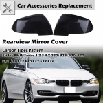 Galinio vaizdo veidrodėlio dangtis sparno &scaron;oninio veidrodėlio korpuso dangteliai tinka BMW F20 F21 F22 F30 F31 F32 F33 F35 F36 Priedai Originalūs Wing Mirror Cover