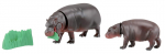 Takara Tomy Pigmių hipopotamas Tėvas ir gyvūnas Dinzauras Realisti&scaron;kas judantis figūrėlės žaislas nuo 3 metų ir atitinka žaislų saugos ST ženklo sertifikavimą ANIA AS-16