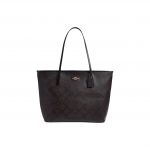 Coach City 36 Auksinis Logotipas Prekės Ženklo Spausdinimas Maxi Signature Drobės Pirkinių Krep&scaron;ys Moteri&scaron;kas Pirkinių Krep&scaron;ys Rie&scaron;uto spalvos CCD66-IMXAQ Basic Set (Bag+Dust Bag)