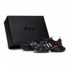 Adidas XLG RUNNER DELUXE bėgimo bateliai, atsparūs slydimui, atsparūs dilimui, žemapadžiai, juodi, raudoni, sidabriniai, JQ2974(Team80-S-BOX) 43⅓