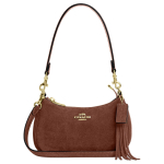 Coach Teri 19 Kutais Dekoroti Auksiniai Aksesuarai Odinė Peties Rankinė Maža Vintažinė Ruda Moteri&scaron;kos Rankinės CCE42-IME0S Basic Set (Bag+Dust Bag) beige