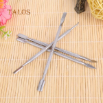 4 Pcs Durable Anti-Slip Handle Stainless Steel Nail Cuticle Pusher Remover Manicure Pedicure Tool