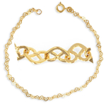 Les Tr&eacute;sors De Lily [Q3986] - Collier Plaqu&eacute; Or 'Love' dor&eacute; - 50 cm 3 mm
