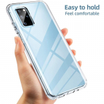 Stilingas skaidrus dvipusis TPU telefono dėklas, skirtas iPhone Samsung Huawei Honor Xiaomi Redmi OPPO Realme Vivo OnePlus Xiaomi Poco X3 balta