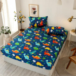 1 vnt. spausdintas pritaikytas paklodės čiužinio užvalkalas keturiais kampais su elastine juostele (be pagalvių užvalkalų) 90*200*30cm